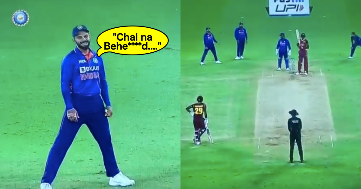 Watch: Virat Kohli Utters "Chal Na Behe****d.." While Responding To A Fielding Change During IND vs WI Third ODI