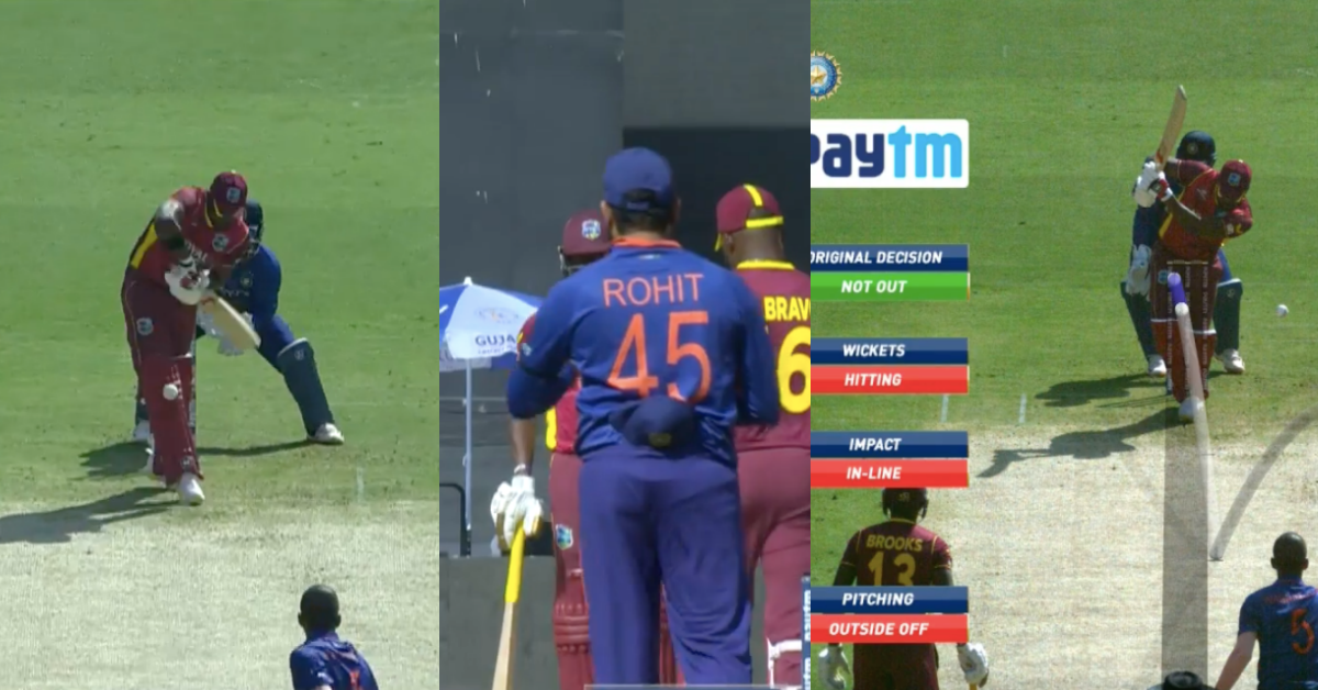 IND vs WI: Watch – Washington Sundar Sends Back Darren Bravo For 18 In The 1st ODI