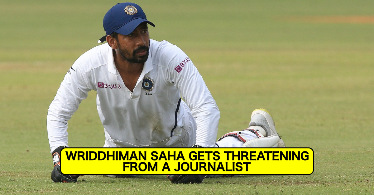 Wriddhiman Saha Receives Threats From A Journalist; Shares Screenshot Of A WhatsApp Chat