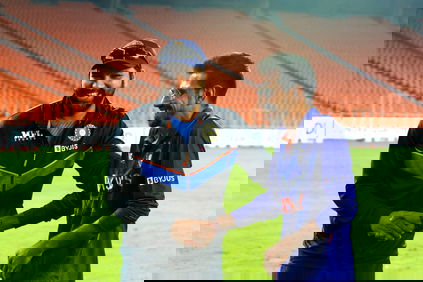 Yuzvendra Chahal and Rohit Sharma. PHoto- BCCI