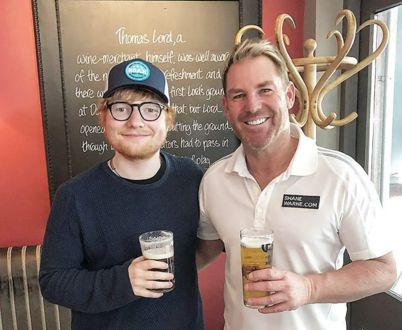 Ed Sheeran -Shane Warne