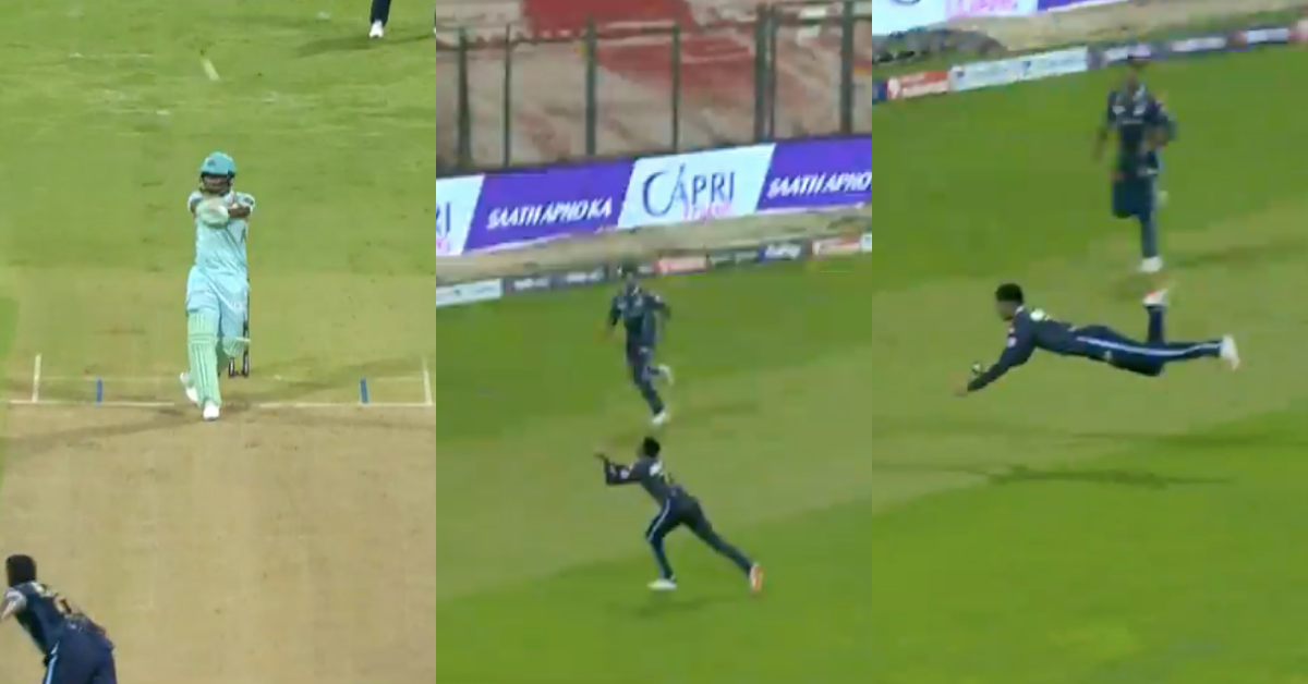 GT vs LSG: Watch – Shubman Gill Grabs An Absolutely Stunning Diving Catch To Send Back LSG Batter Evin Lewis