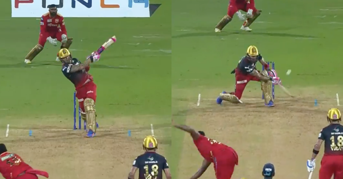 PBKS vs RCB: Watch - Faf du Plessis Recreates AB de Villiers Magic In RCB Colours Against Punjab Kings