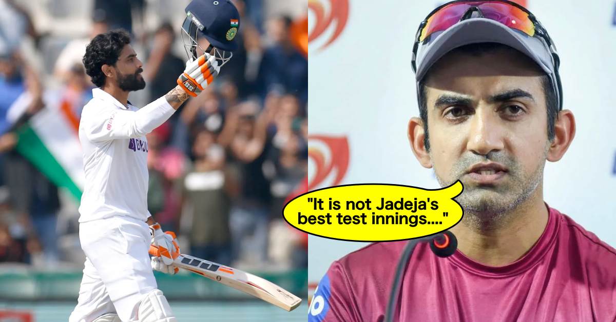 Ravindra Jadeja's 175 In Mohali Not Best Knock Of His Test Career: Gautam Gambhir