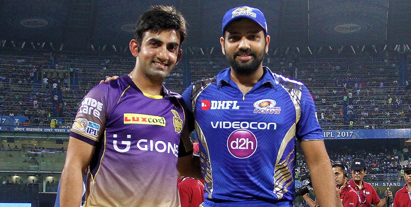 Gautam Gambhir and Rohit Sharma. Photo- IPL