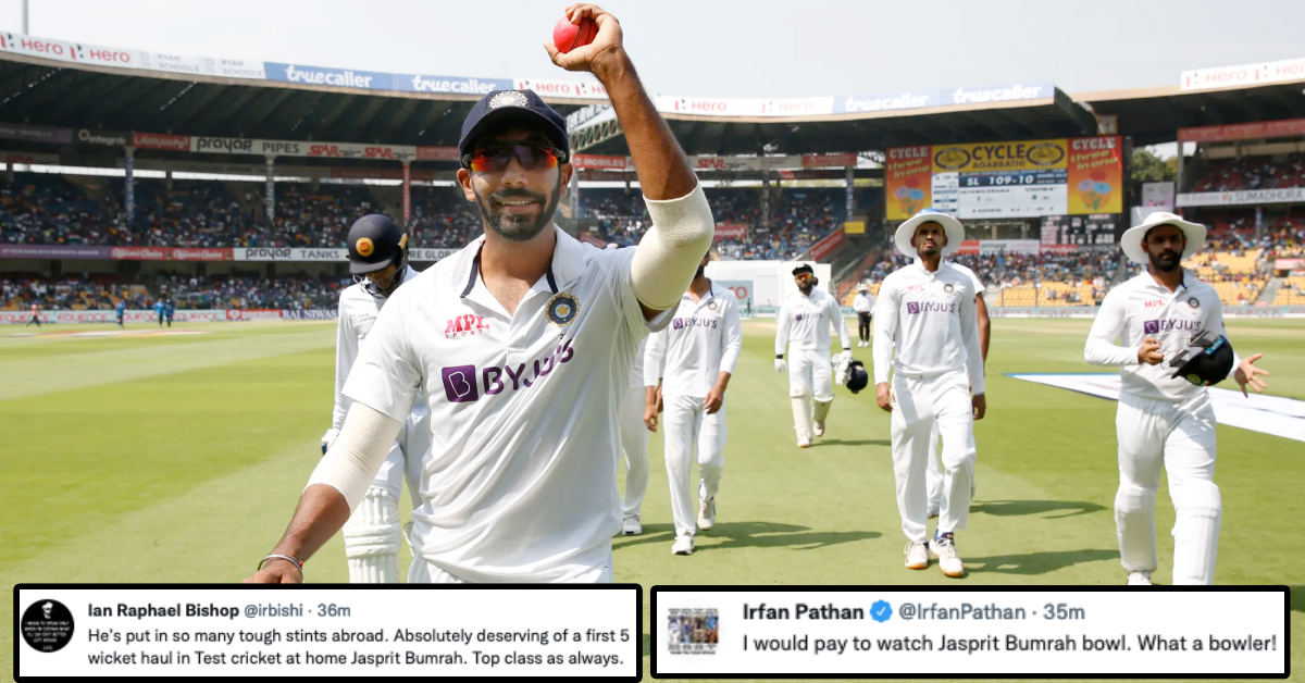 IND vs SL: Twitter Reacts As Star Pacer Jasprit Bumrah Bags His 1st Test Five-wicket Haul In India