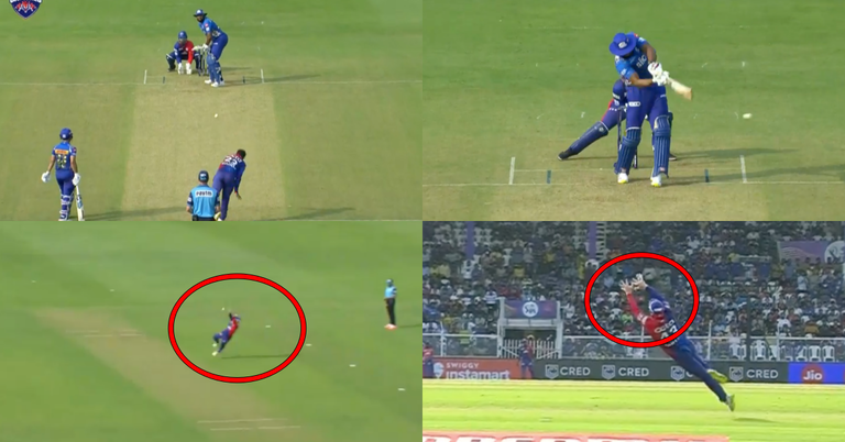DC vs MI: Watch - Tim Seifert Pulls Off A Stunning Catch To Send Kieron Pollard Back