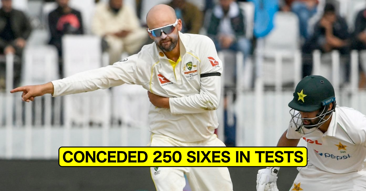 Nathan Lyon Scripts Unwanted Record, Becomes 1st Bowler To Concede 250 Sixes In Test History