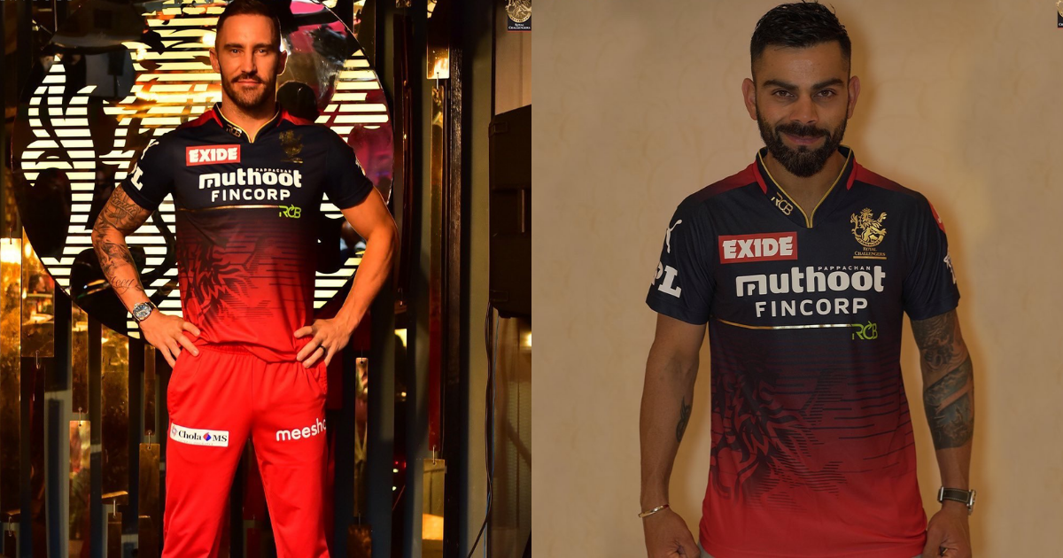 RCB New IPL Jersey, IPL 2022 RCB Jersey, Virat Kohli, Faf du Plessis