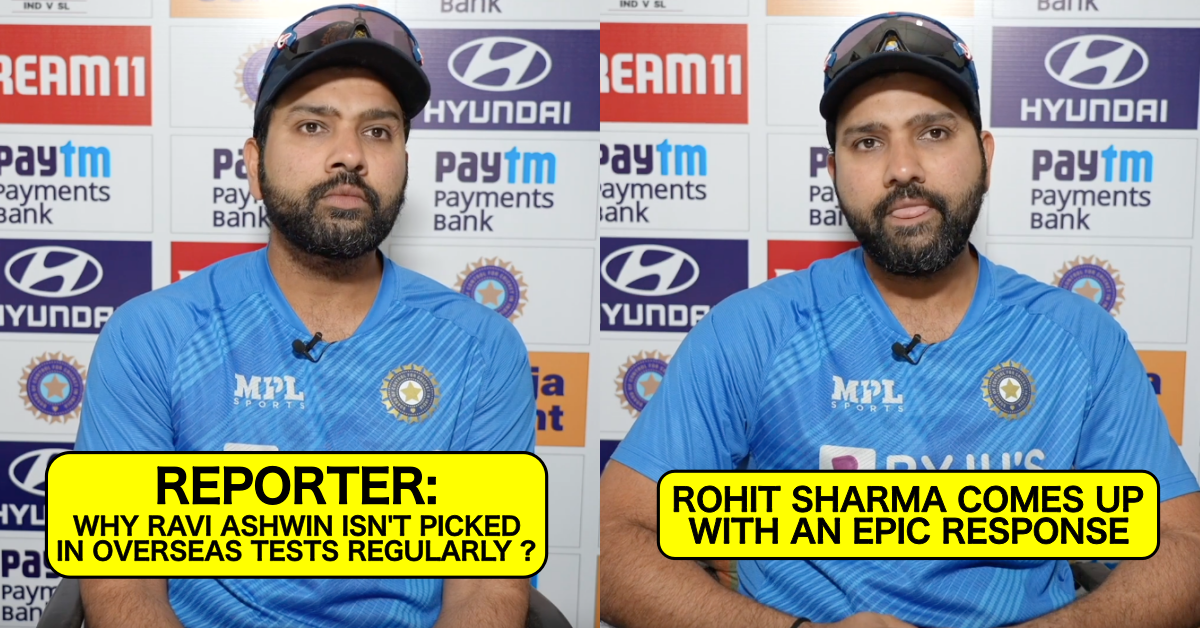 Watch: Rohit Sharma Comes Up With Epic Response After Reporter Asks Why Ravichandran Ashwin Isn't Picked In Overseas Playing XI Regularly