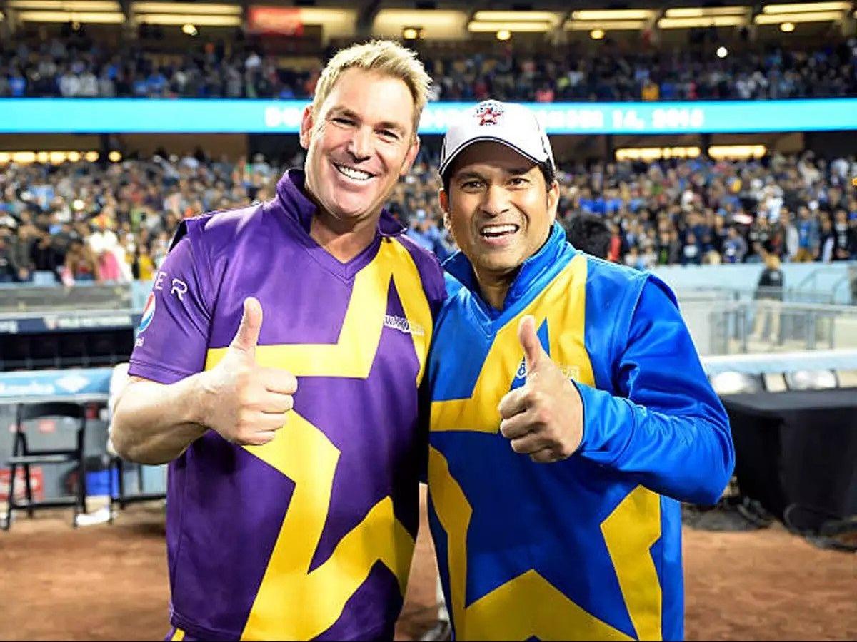 Shane Warne and Sachin Tendulkar. Photo- Twitter