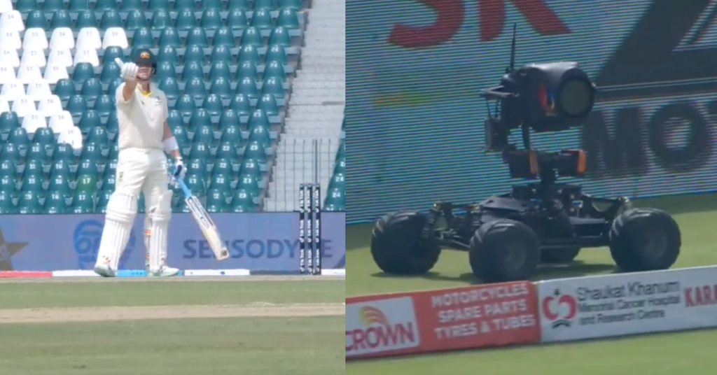 PAK vs AUS: Watch – Steve Smith Furious At The Buggy Camera During Lahore Test