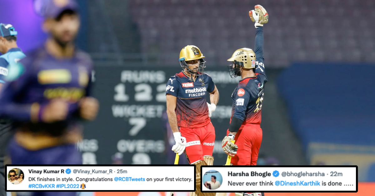 RCB vs KKR: Twitter Reacts As RCB Register First Win Over KKR In The IPL 2022 Season