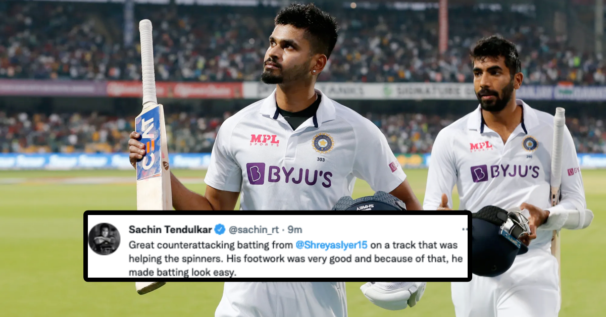 IND vs SL: Twitter Reacts As Shreyas Iyer Plays A Remarkable 92-run Knock On Tough Batting Surface In Bengaluru