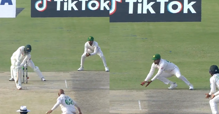 PAK vs AUS: Watch - Babar Azam Takes A Brilliant One-Handed Catch At Slip To Dismiss Usman Khawaja