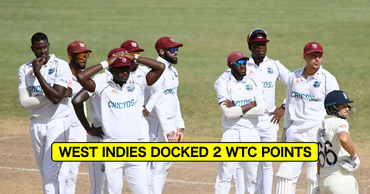 West Indies Docked 2 WTC Points Over Slow-Rate In First Test Against England