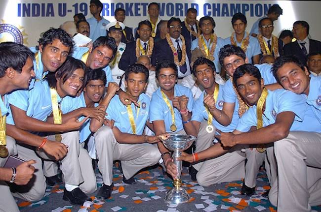 India 2008 U19 World Cup winning team. PHoto- Getty