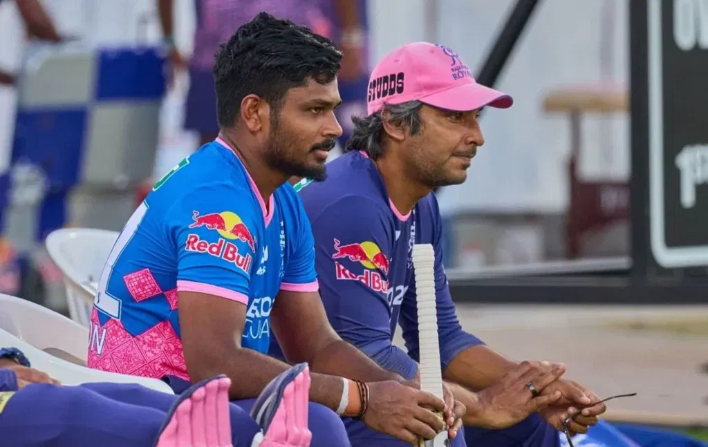 Kumar Sangakkara and Sanju Samson