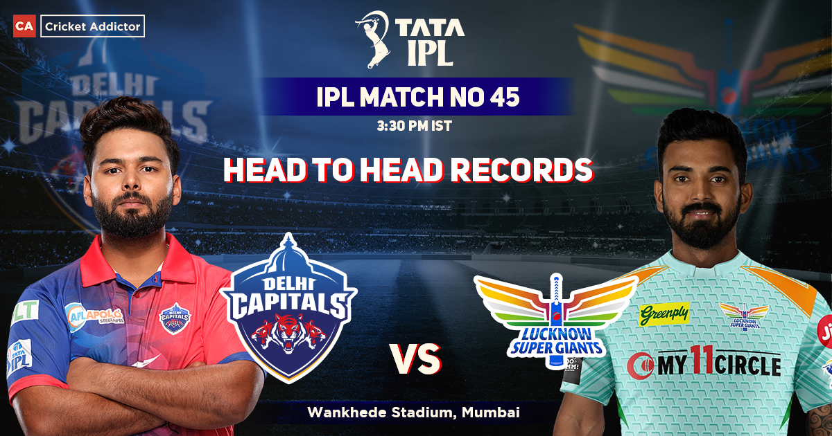DC vs LSG Head to Head Records, Delhi Capitals' Head-to-Head Record Against Lucknow Super Giants – IPL 2022 Match 45