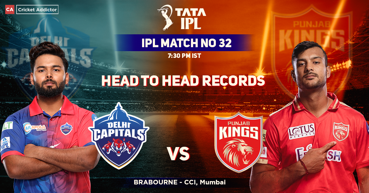 DC vs PBKS Head to Head Records, Delhi Capitals' Head-to-Head Record Against Punjab Kings – IPL 2022 Match 32