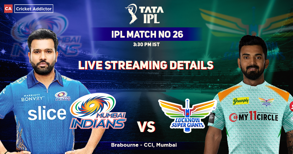 Mumbai Indians vs Lucknow Super Giants Live Streaming Details: When And Where To Watch MI vs LSG Match Live In Your Country? IPL 2022, Match 26, MI vs LSG