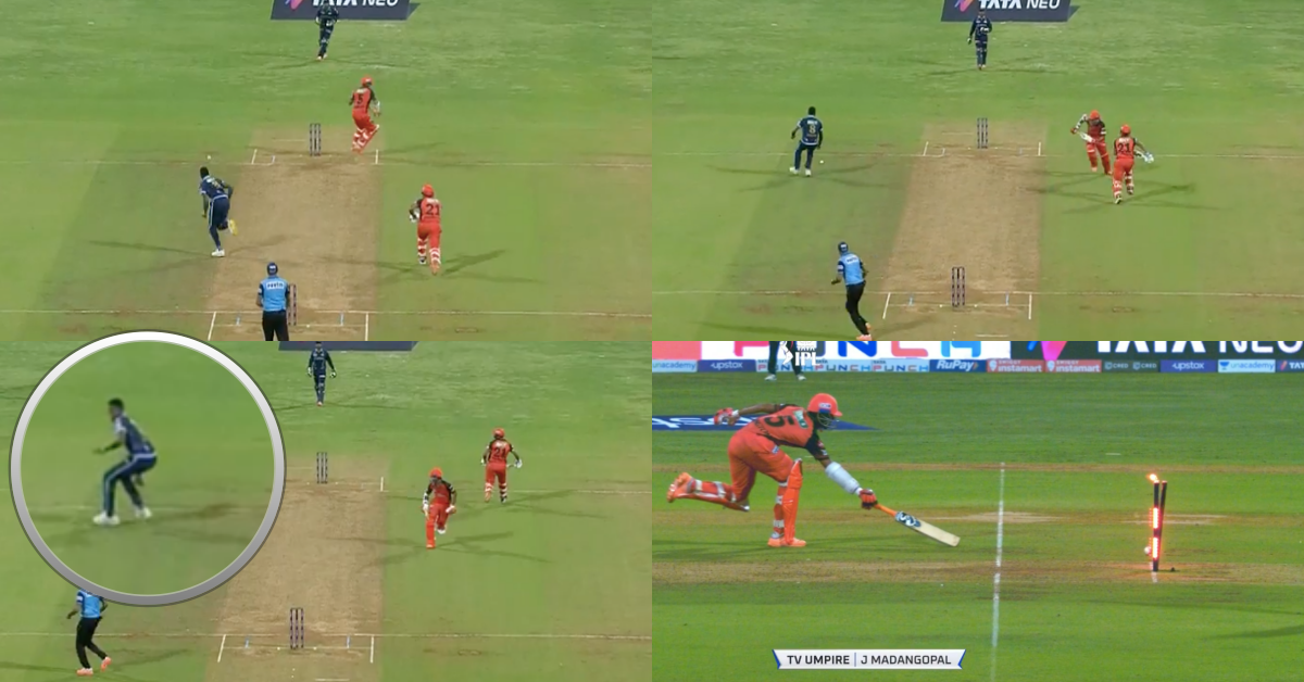 GT vs SRH: Watch - Alzarri Joseph’s Direct Hit Ends Washington Sundar’s Knock