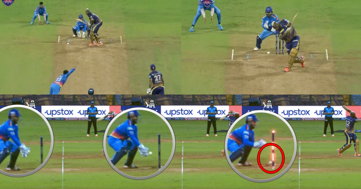 DC vs KKR: Watch – Wrist Spinner Kuldeep Yadav Dismisses Andre Russell For A Duck To Bag His 4th Wicket Of The Match