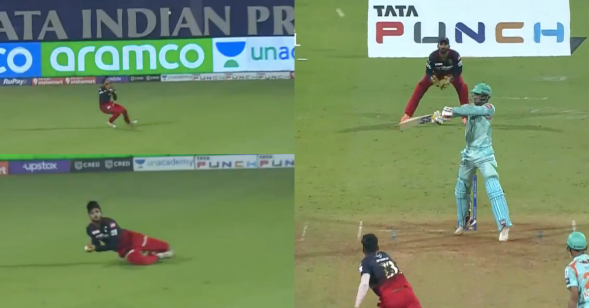 LSG vs RCB: Watch - Suyash Prabhudessai Takes An Amazing Tumbling Catch At Third Man To Dismiss Deepak Hooda