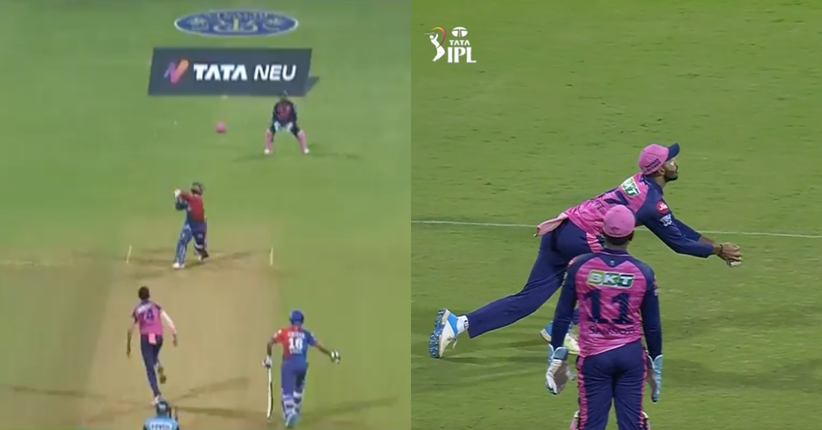 DC vs RR: Watch – Devdutt Padikkal Grabs A Stunning Catch Off Prasidh Krishna's Delivery To Send Back Rishabh Pant For 44