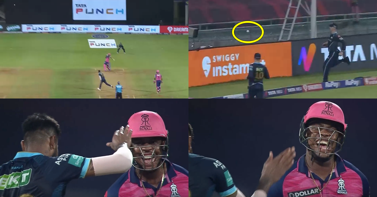 RR vs GT: Watch - Hardik Pandya High-Fives Shimron Hetmyer After RR Batsman Smacks Him For A Boudary