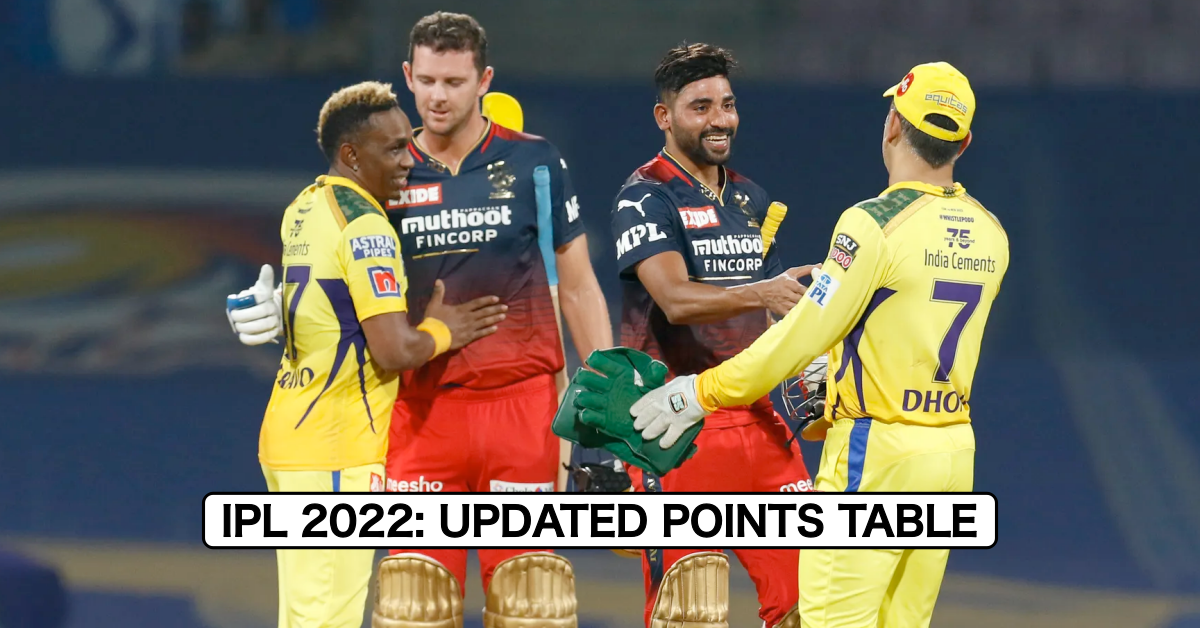 IPL 2022: Updated Points Table, Orange Cap And Purple Cap After Match 22 CSK vs RCB