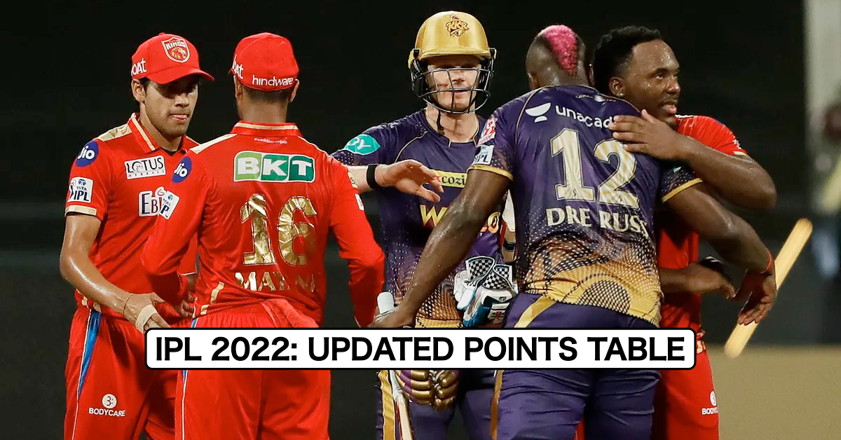 IPL 2022: Updated Points Table, Orange Cap And Purple Cap After Match 8 KKR vs PBKS