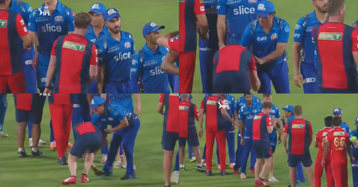 IPL 2022: Watch - Jonty Rhodes Touches Sachin Tendulkar's Feet To Seek His Blessings After MI vs PBKS Match