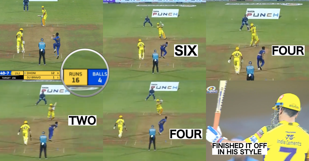 MI vs CSK: Watch - MS Dhoni Hits Jaydev Unadkat For 6,4,2 And 4 In Last Over To Seal The Win For CSK In Last Over
