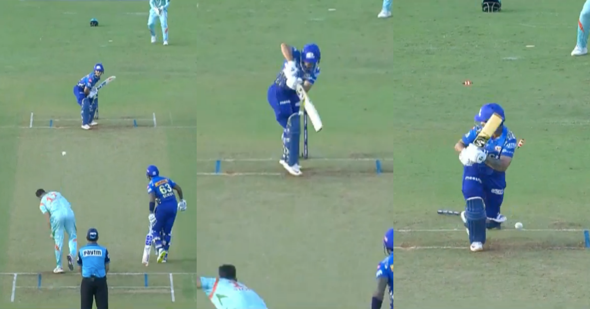 MI vs LSG: Watch - Marcus Stoinis Castles Ishan Kishan To Further Sink MI