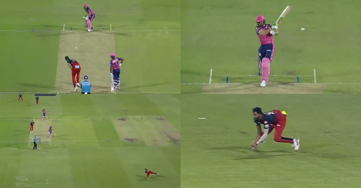 RCB vs RR: Watch – Mohammed Siraj Grabs An Amazing Catch Off Josh Hazlewood's Delivery To Dismiss Man In-form Jos Buttler