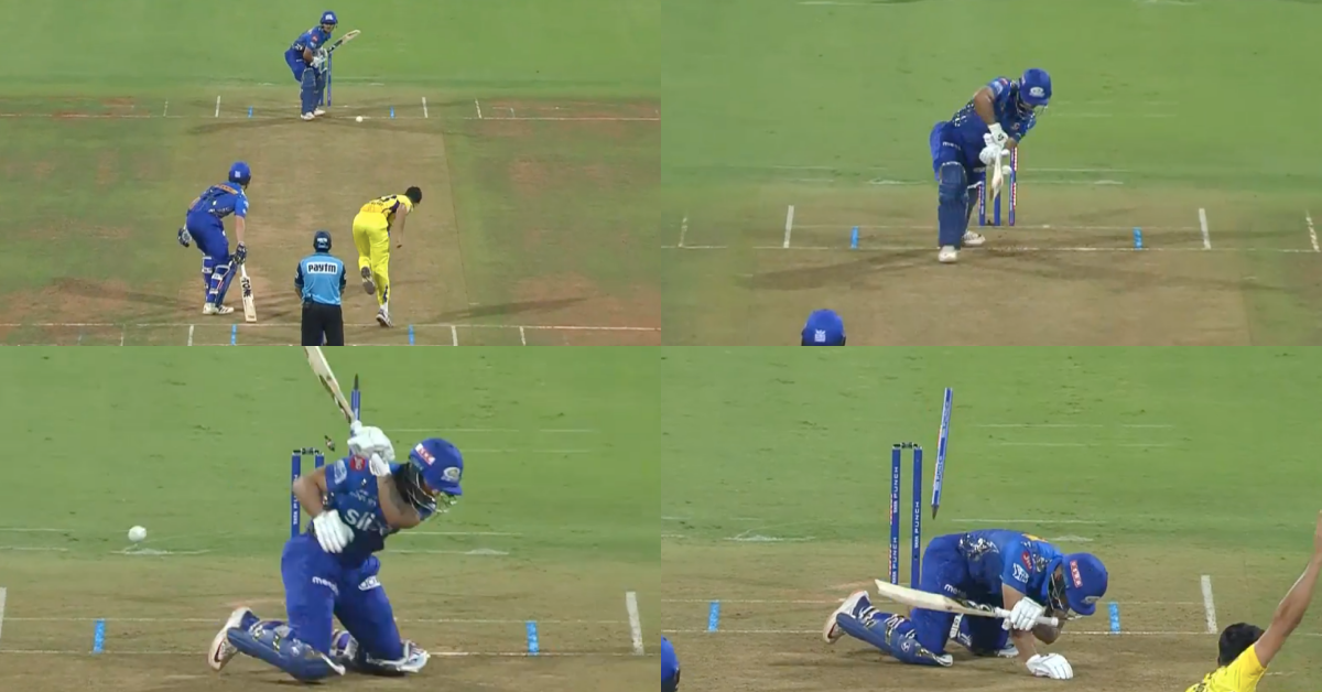 MI vs CSK: Watch - Ishan Kishan Falls Over After Mukesh Choudhary’s Peach Of A Delivery Castles Him