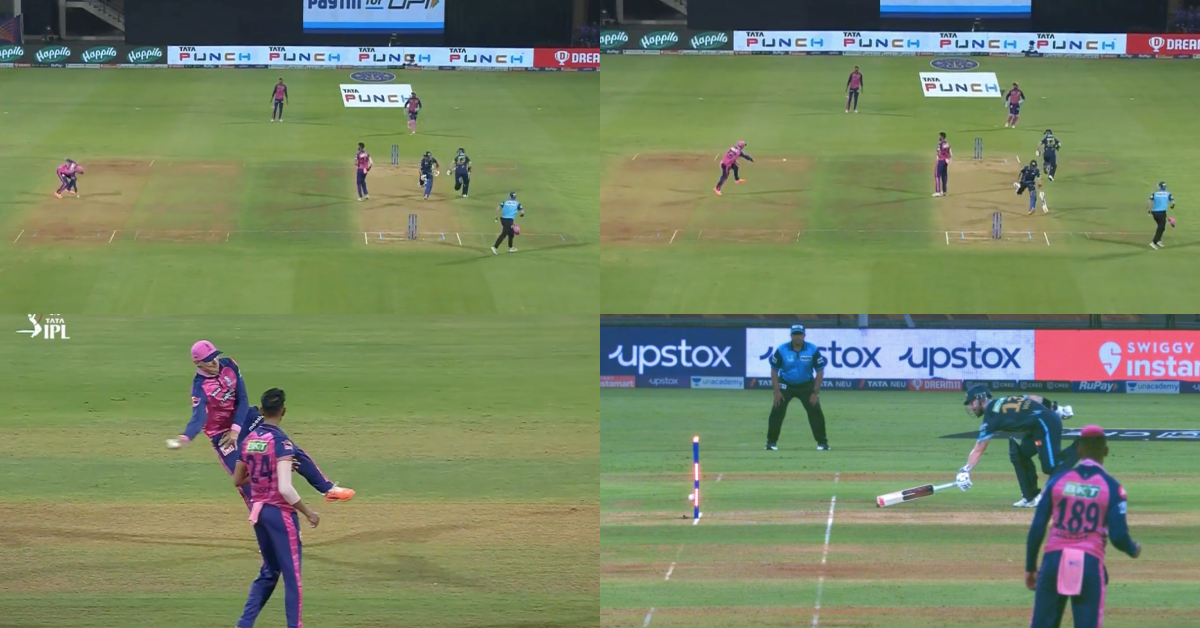 RR vs GT: Watch - Rassie Van Der Dussen’s Direct Hit Sends Matthew Wade Back To Dug Out