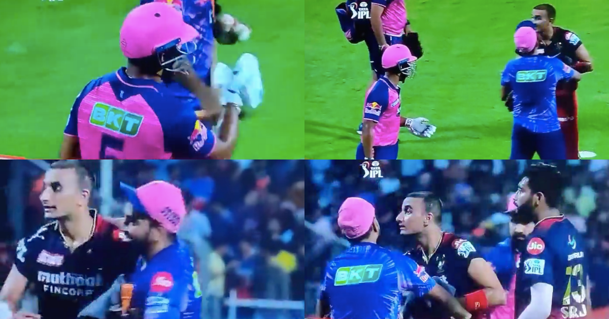 RCB vs RR: Watch - Heated Altercation Between Harshal Patel And Riyan Parag After The 20 Year Old Smashes RCB Bowler For 18 Runs In Last Over