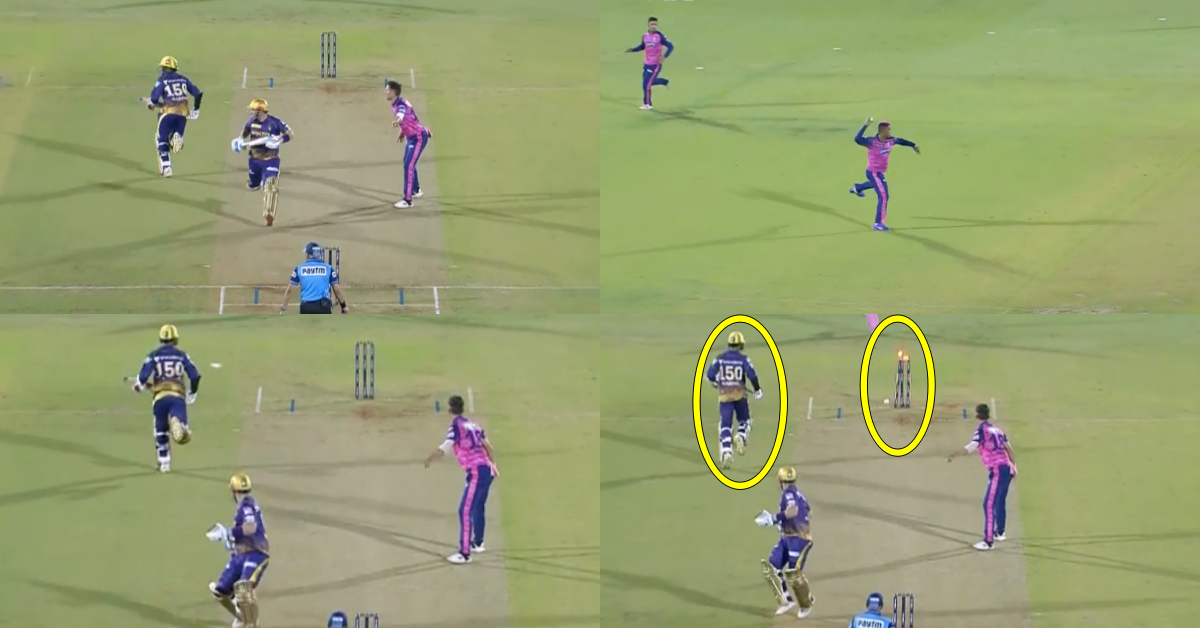 RR vs KKR: Watch - Shimron Hetmyer Lands A Direct Throw To Run Out Sunil Narine