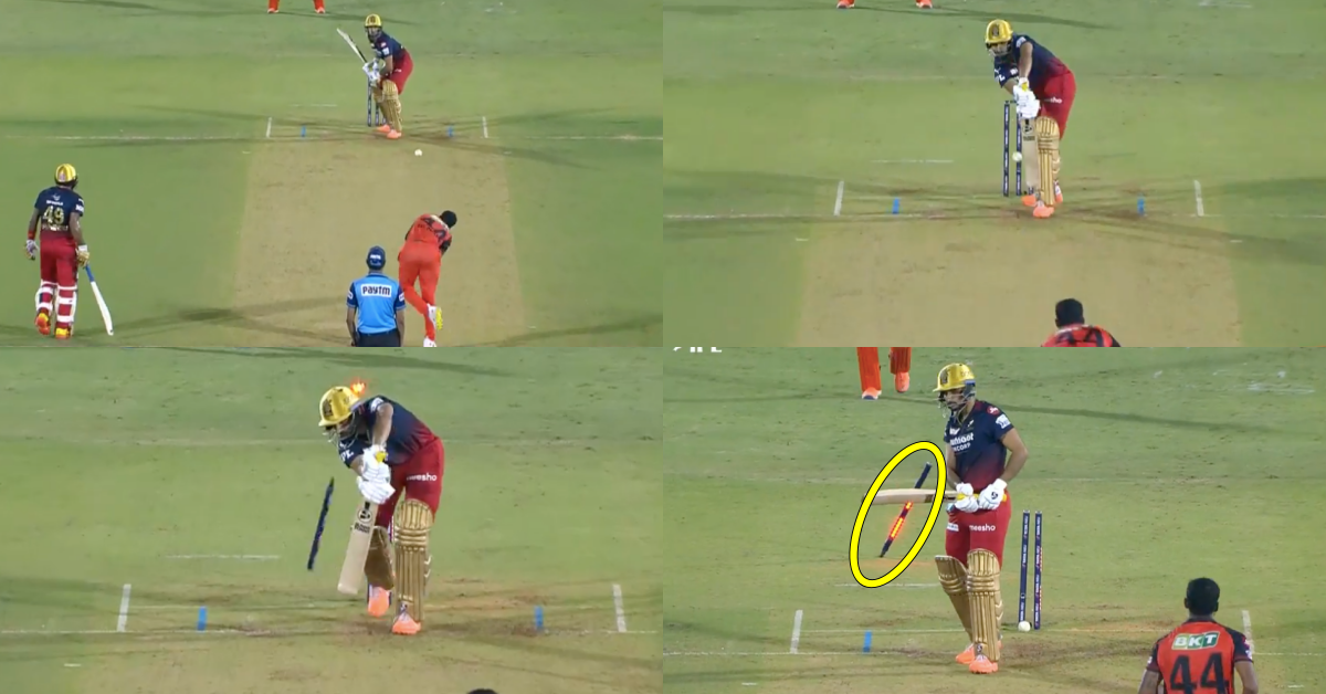 RCB vs SRH: Watch - T Natarajan Cleans Up Harshal Patel