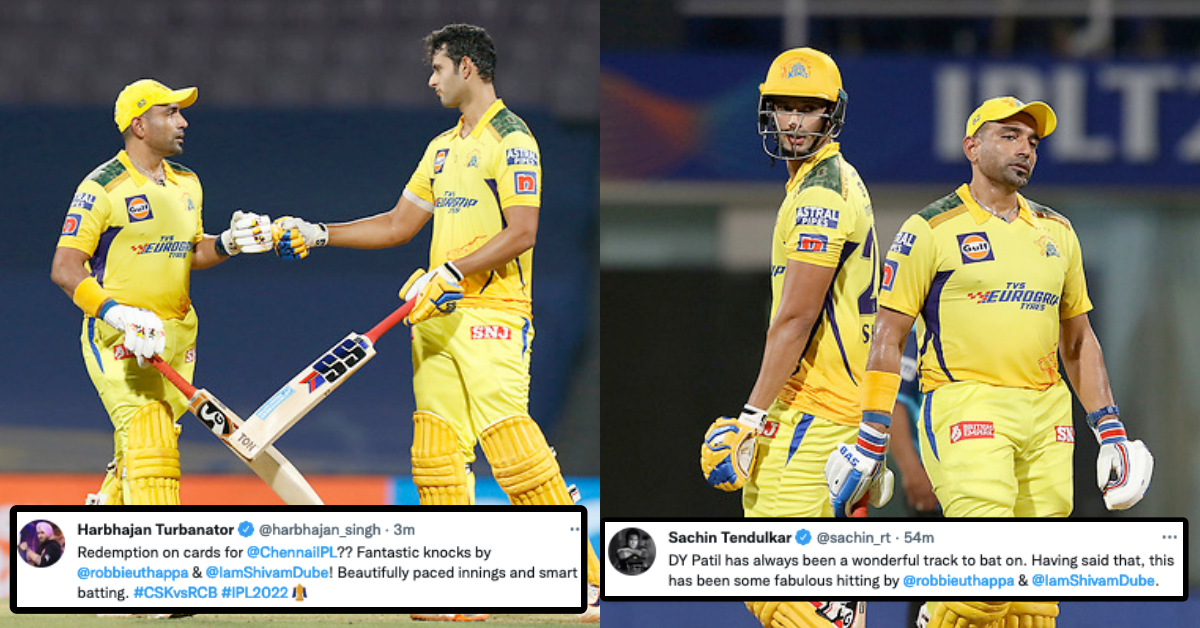 CSK vs RCB: Twitter Reacts As Robin Uthappa, Shivam Dube Stitch Incredible 165-run Partnership