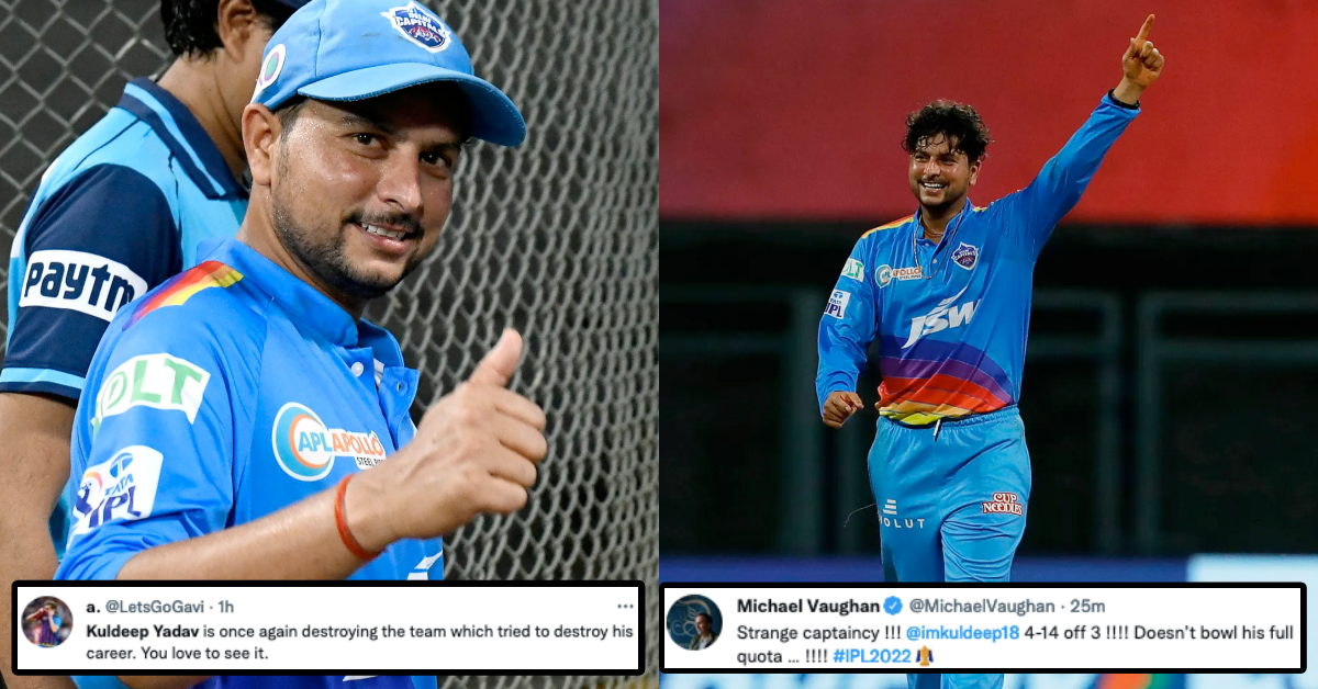 DC vs KKR: Twitterati Praise DC’s Kuldeep Yadav As He Picks Yet Another Four-Wicket Haul Against Ex-Franchise KKR