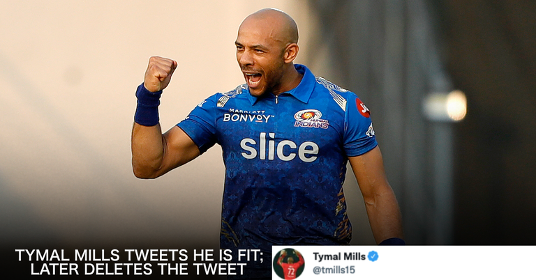 IPL 2022: Mumbai Indians (MI) Speedster Tymal Mills Deletes Tweet Of Being Match Fit Amid Rumours Of Dhawal Kulkarni's Addition To The Squad
