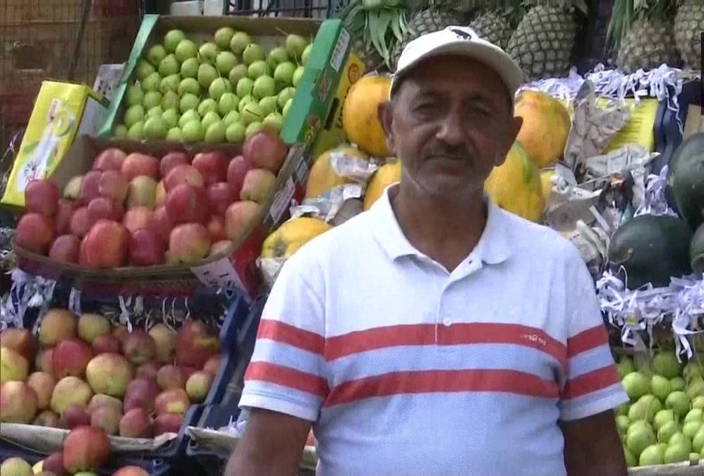 Umran Malik's father Abdul Rashid. Photo- ANI