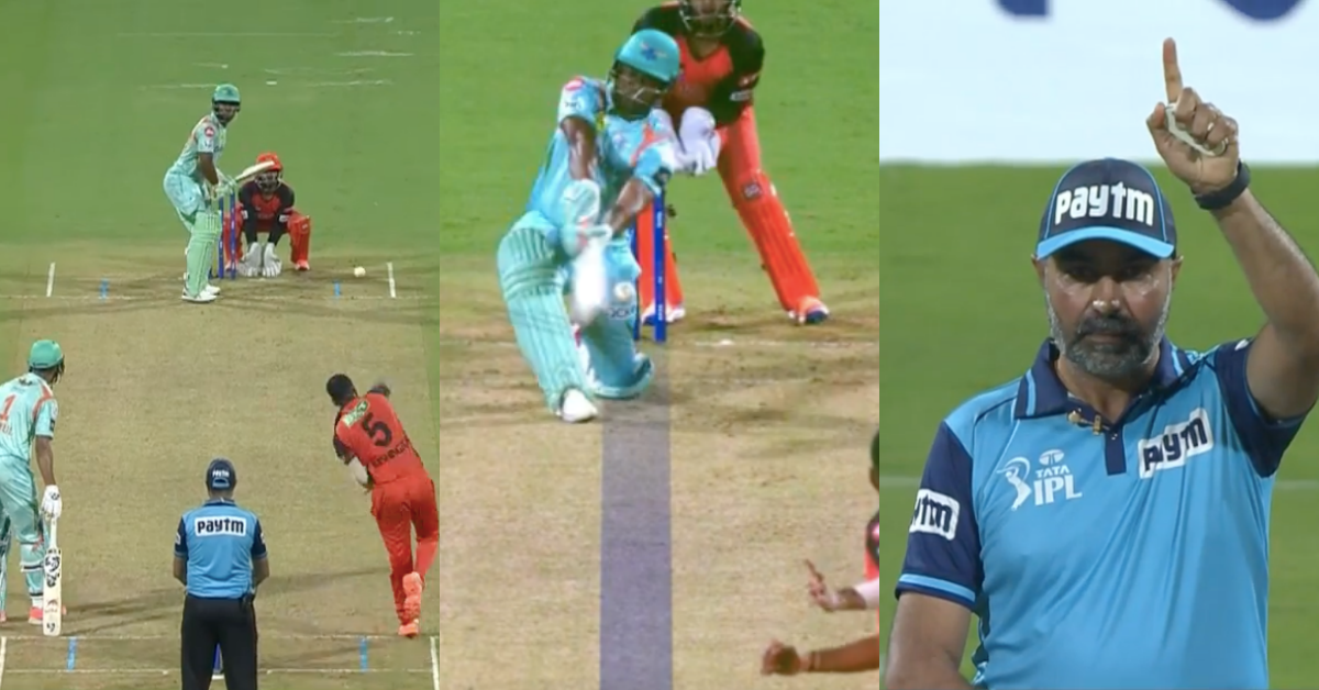 SRH vs LSG: Watch - Washington Sundar Traps Evin Lewis For 1, Lucknow Super Giants Rocked Early