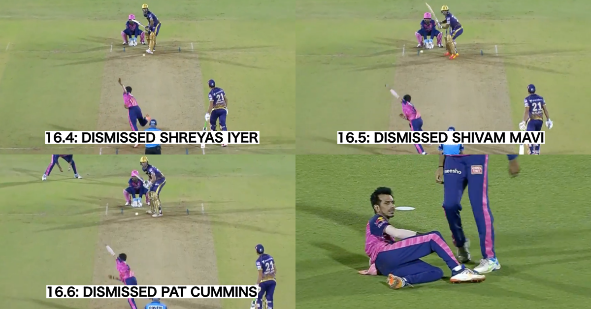 RR vs KKR: Watch - Yuzvendra Chahal Takes A Sensational Hat-trick Against KKR