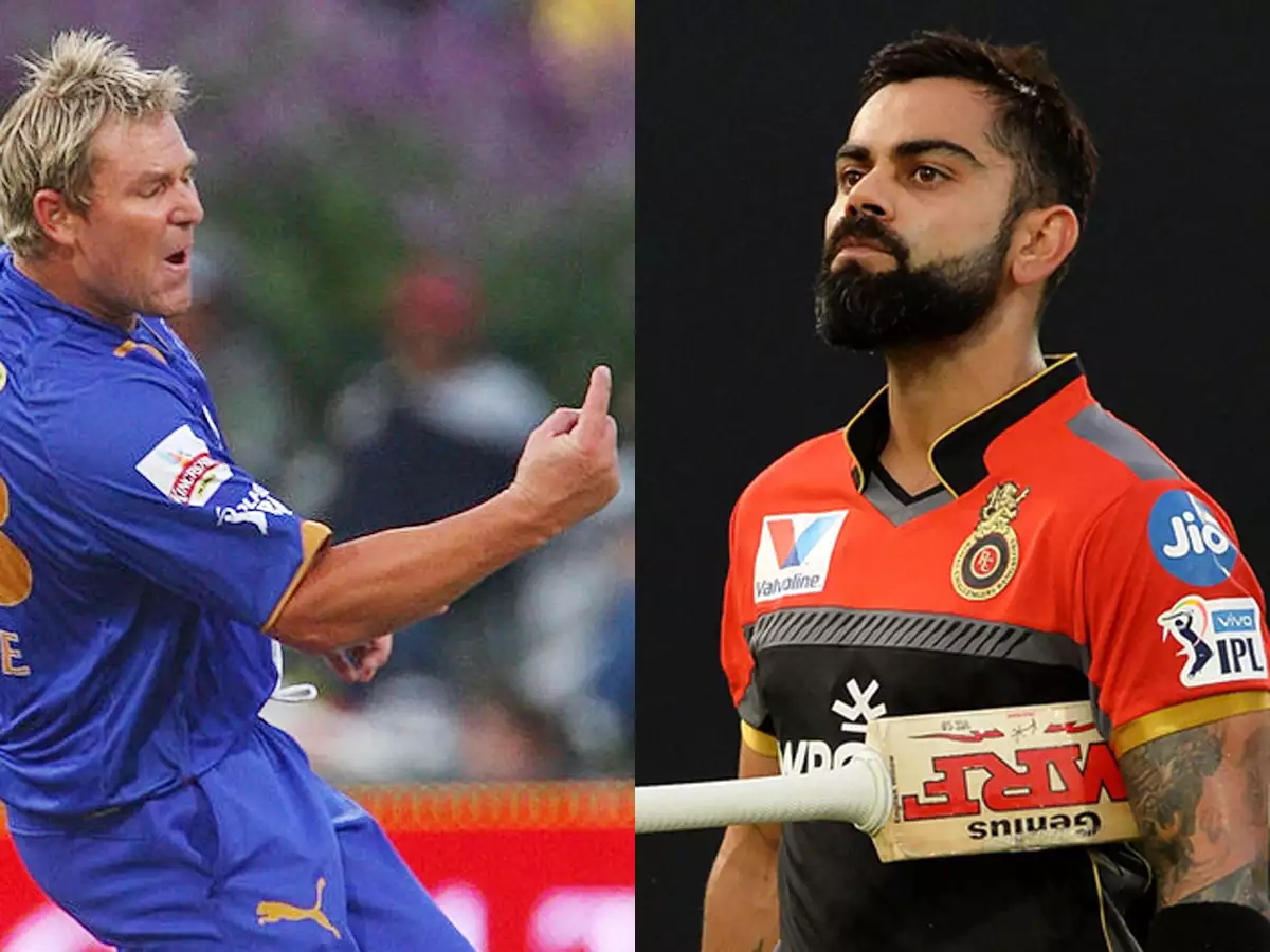 Virat Kohli and Shane Warne