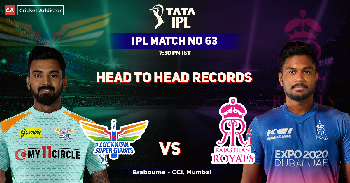 Lucknow Supergiants vs Rajasthan Royals Head To Head Records, IPL 2022, Match 63, LSG vs RR