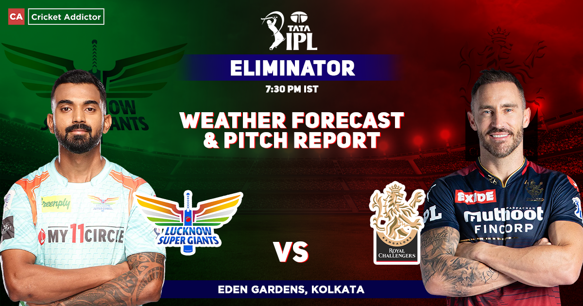 LSG vs RCB: Weather Forecast And Pitch Report of Eden Gardens Stadium in Kolkata- IPL 2022 Eliminator